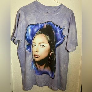 Lady Gaga Rain On Me Tie Dye Tee Shirt Medium M Like New Official Merch